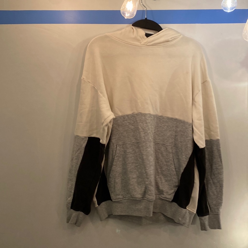 Grey & white hoodie | very soft
